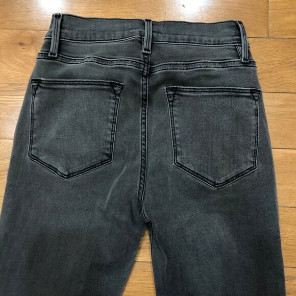 Frame Le High Skinny Black Jeans Size 24 - Picture 4 of 7